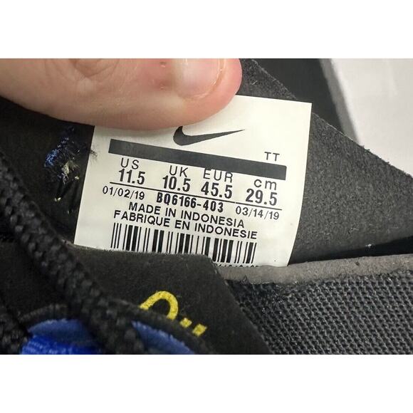 Nike React Elements 55 Game Royal 2019 BQ6166-403 Men's 11.5 Running Sneakers - Picture 4 of 5